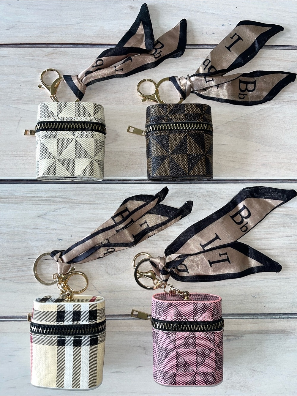 AirPod Case, Keychain and Bag Charm with Ribbon - pick your style